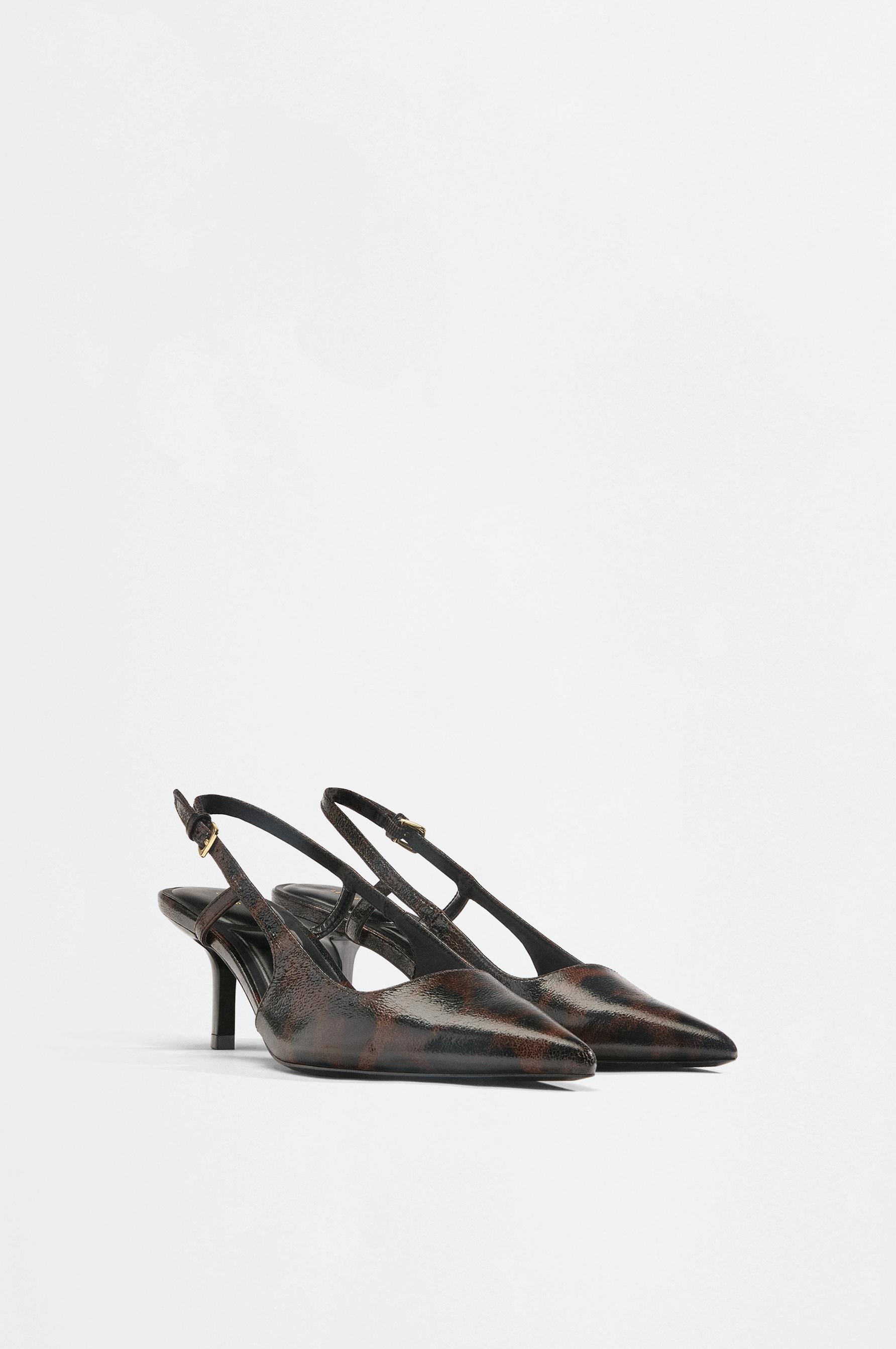 Slingback heels — LEOPARD