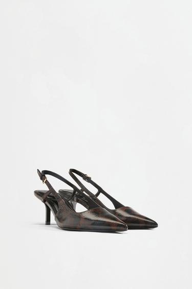 Slingback heels — LEOPARD 2