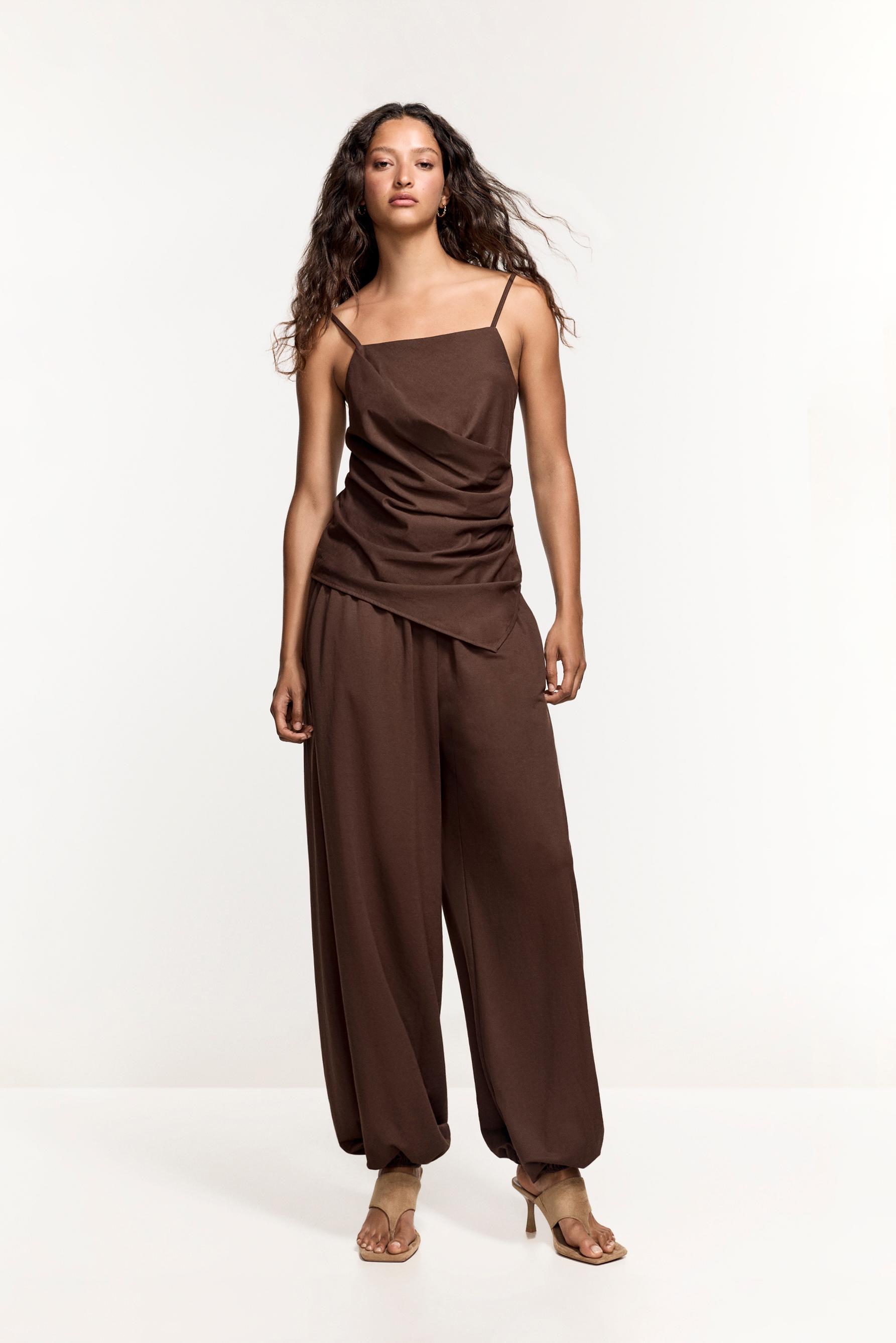 Sarouel trousers — CHOCOLATE