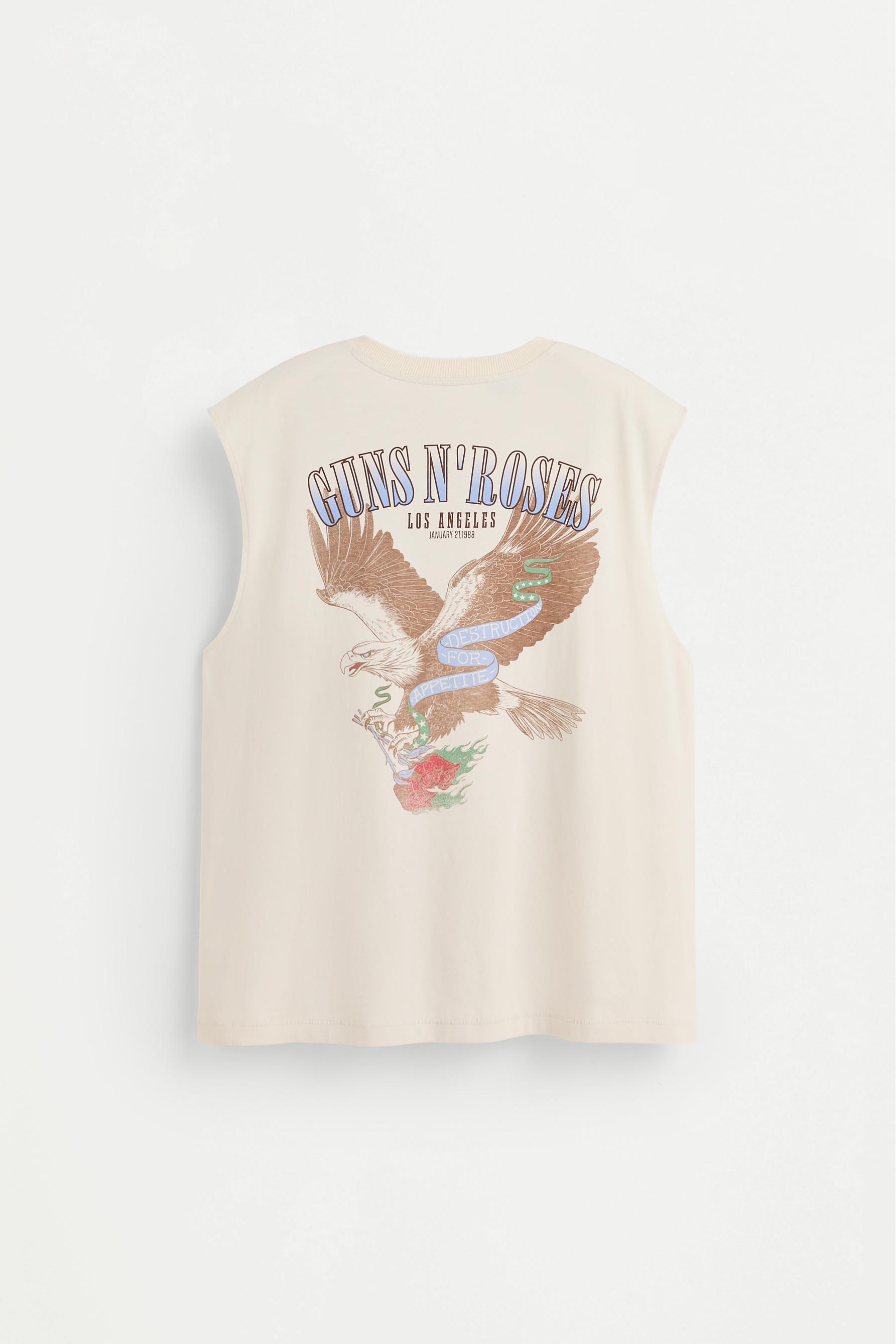 Guns N' Roses ©Universal Sleeveless T-shirt — OFF WHITE