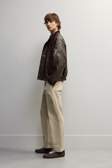 Relaxed fit chino trousers — BEIGE 3