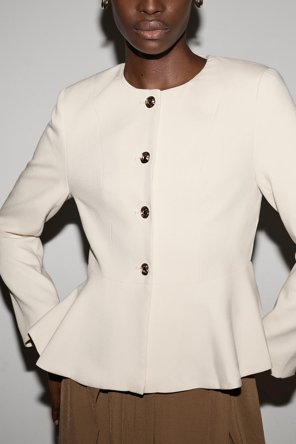 Peplum blazer