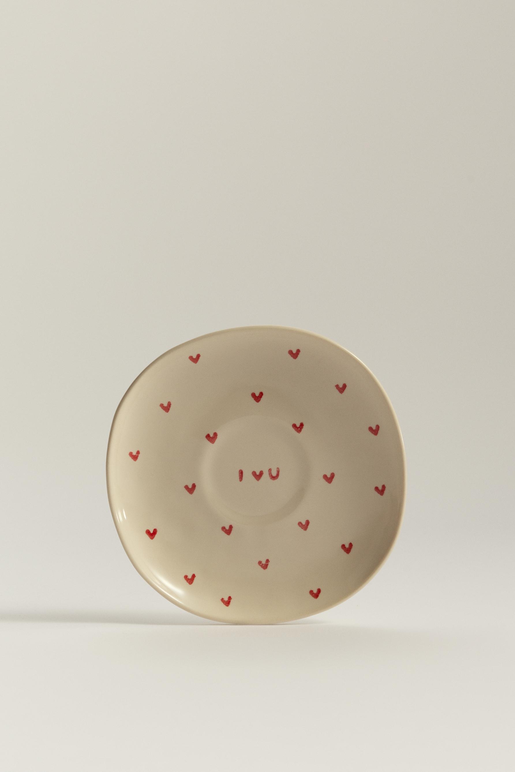 Plato café cerámica 14 cm