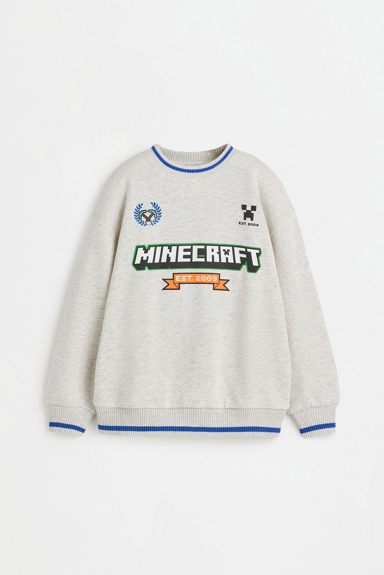 Minecraft sweatshirt — GREY MARL