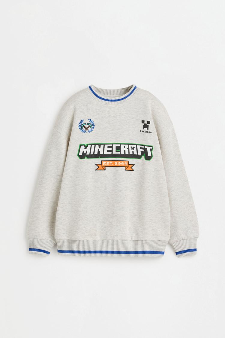 Minecraft sweatshirt — GREY MARL