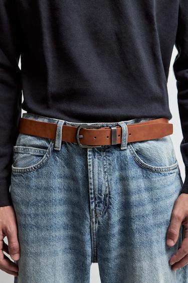 Leather-effect belt — CAMEL 1