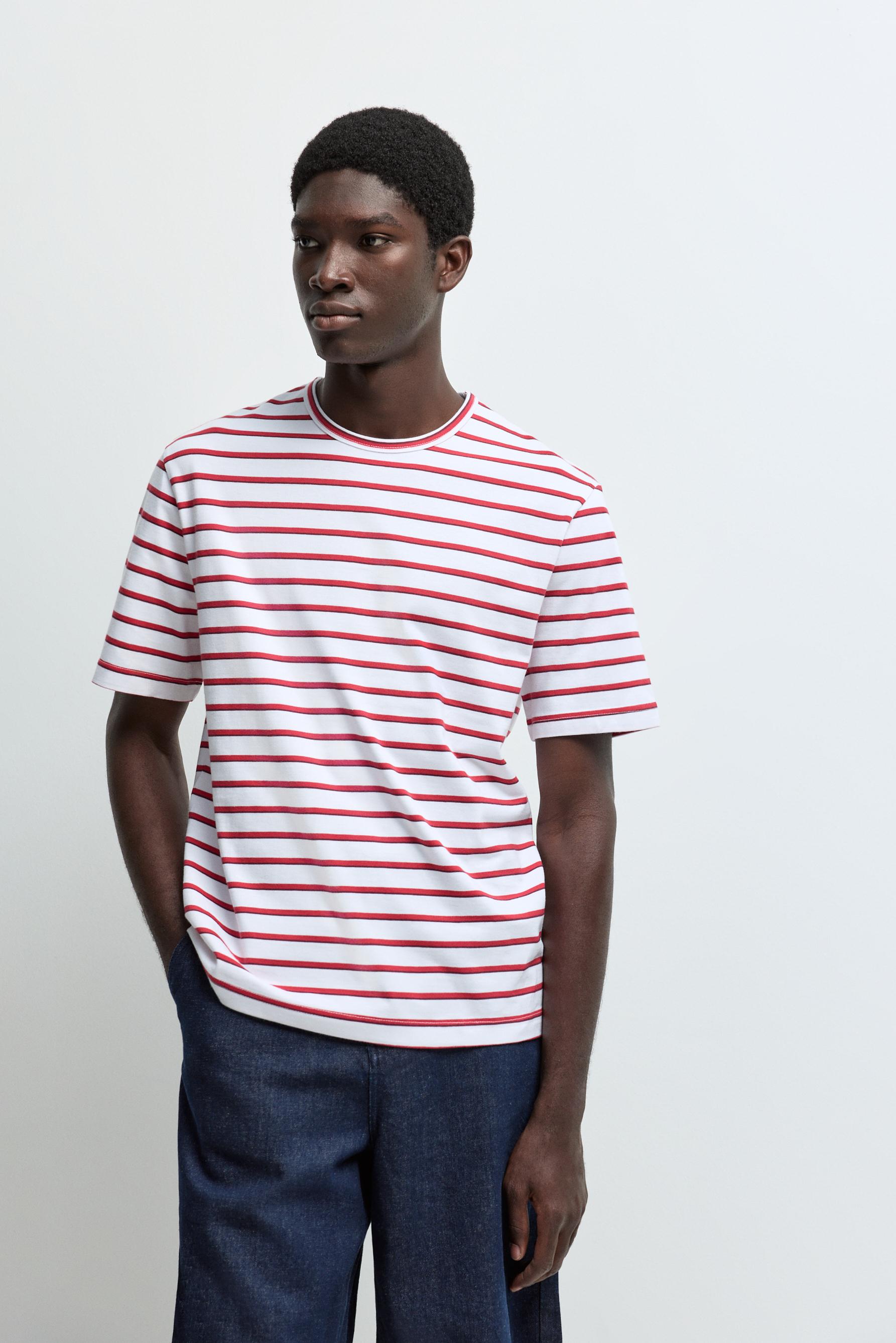 Striped T-shirt — OFF WHITE