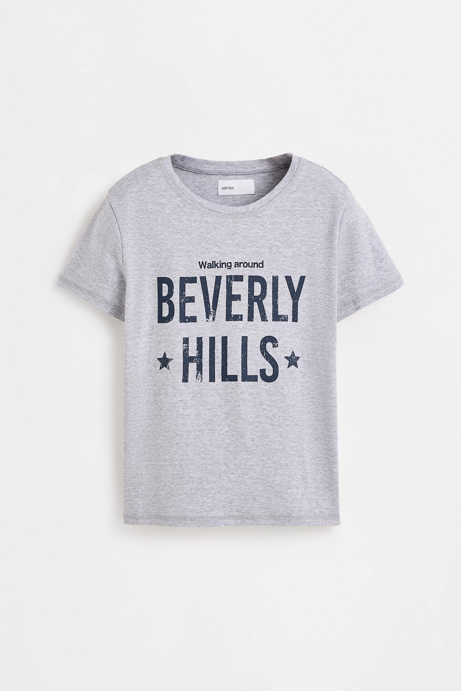 Printed T-shirt — GREY MARL