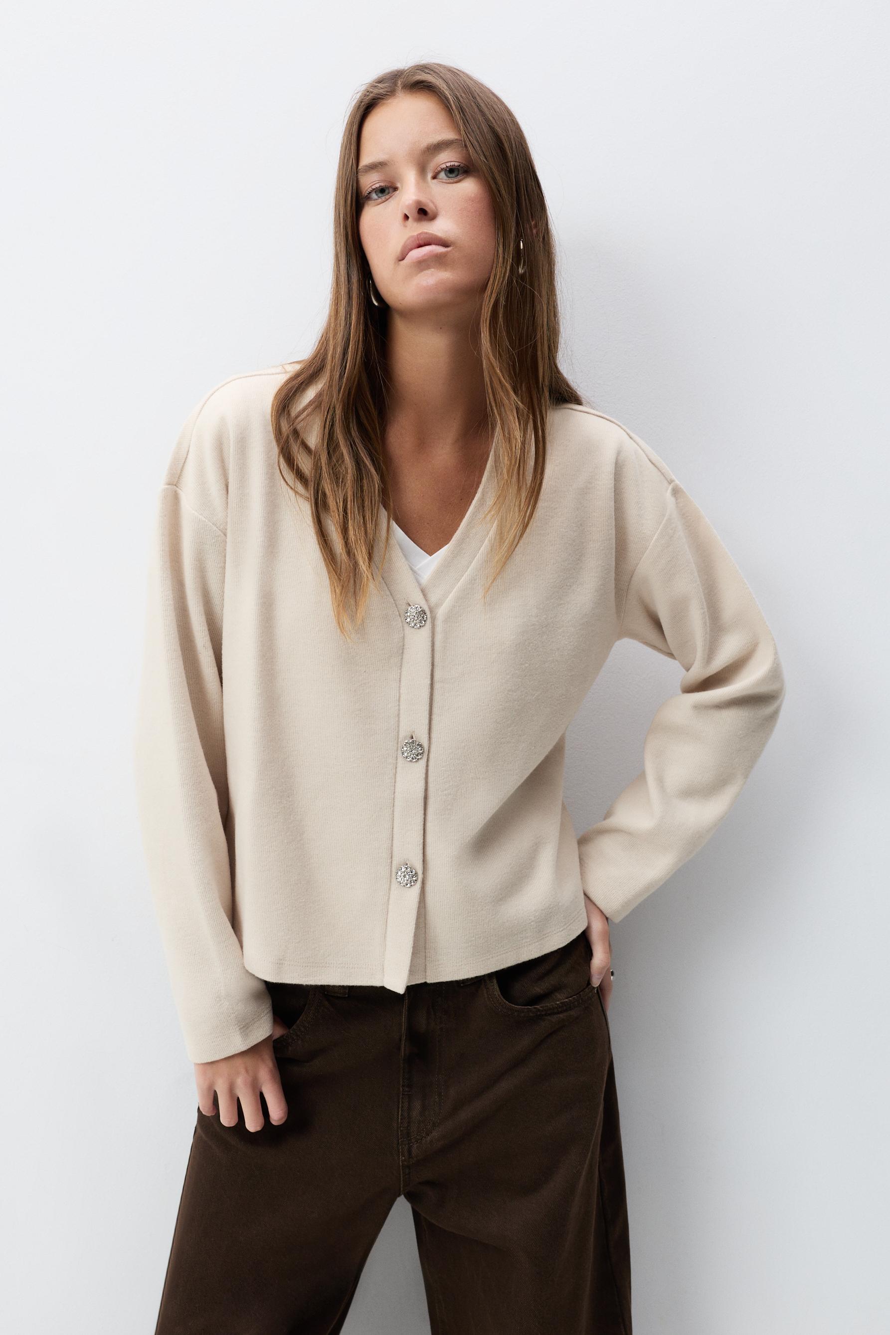 Chaqueta botón joya