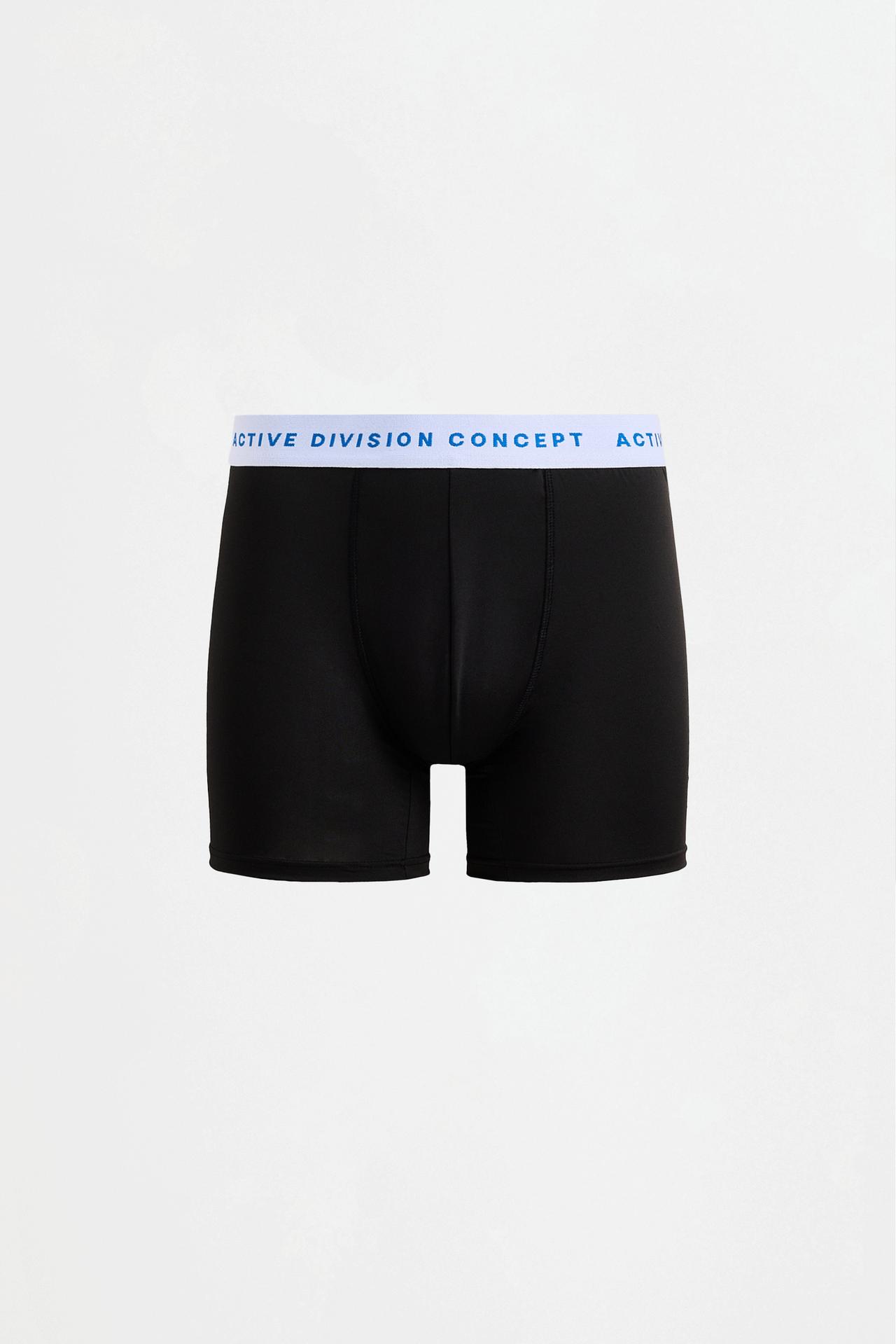 Athletic Long Boxers 3-Pack — BLACK/SILVER