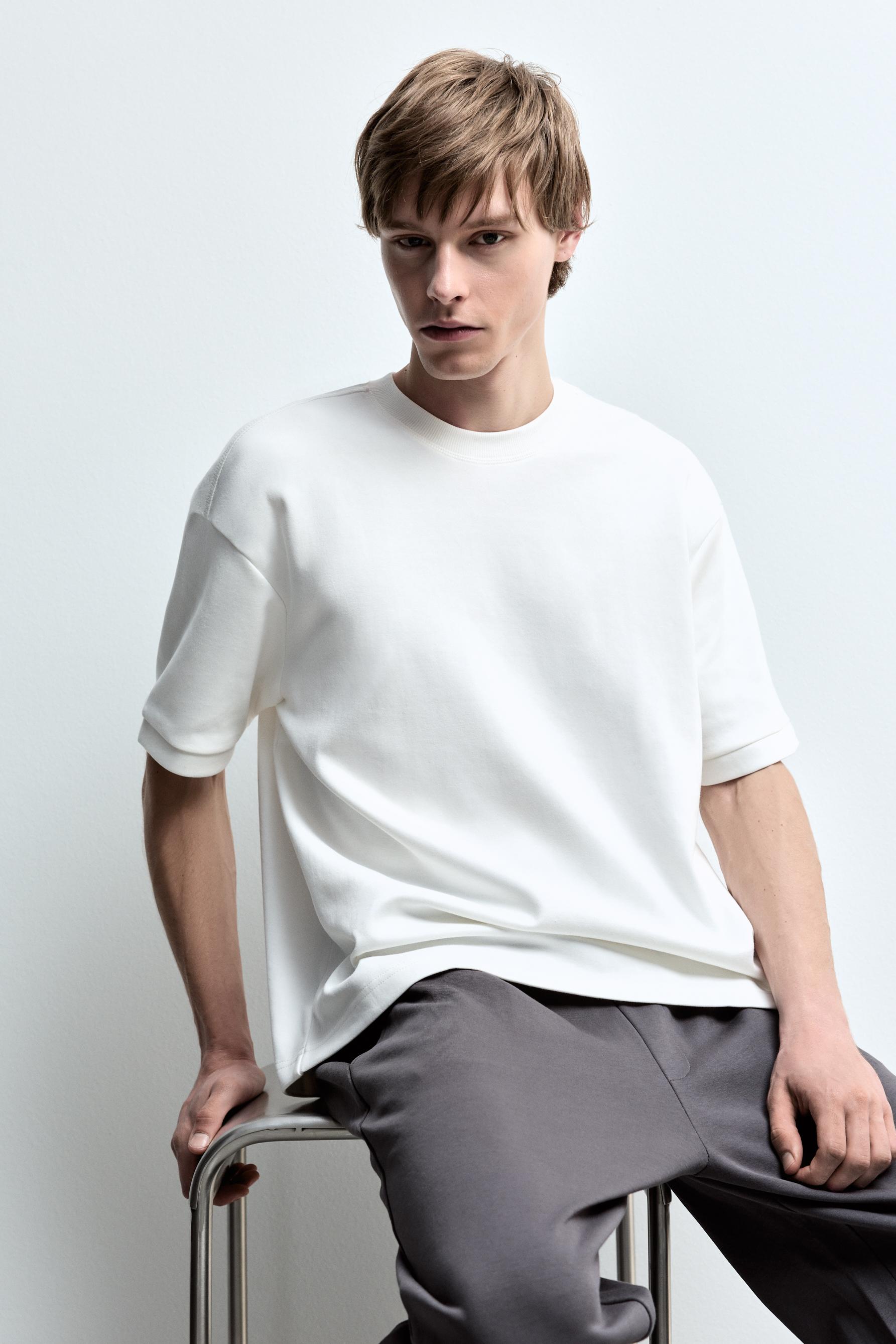 Heavy interlock T-shirt — OFF WHITE
