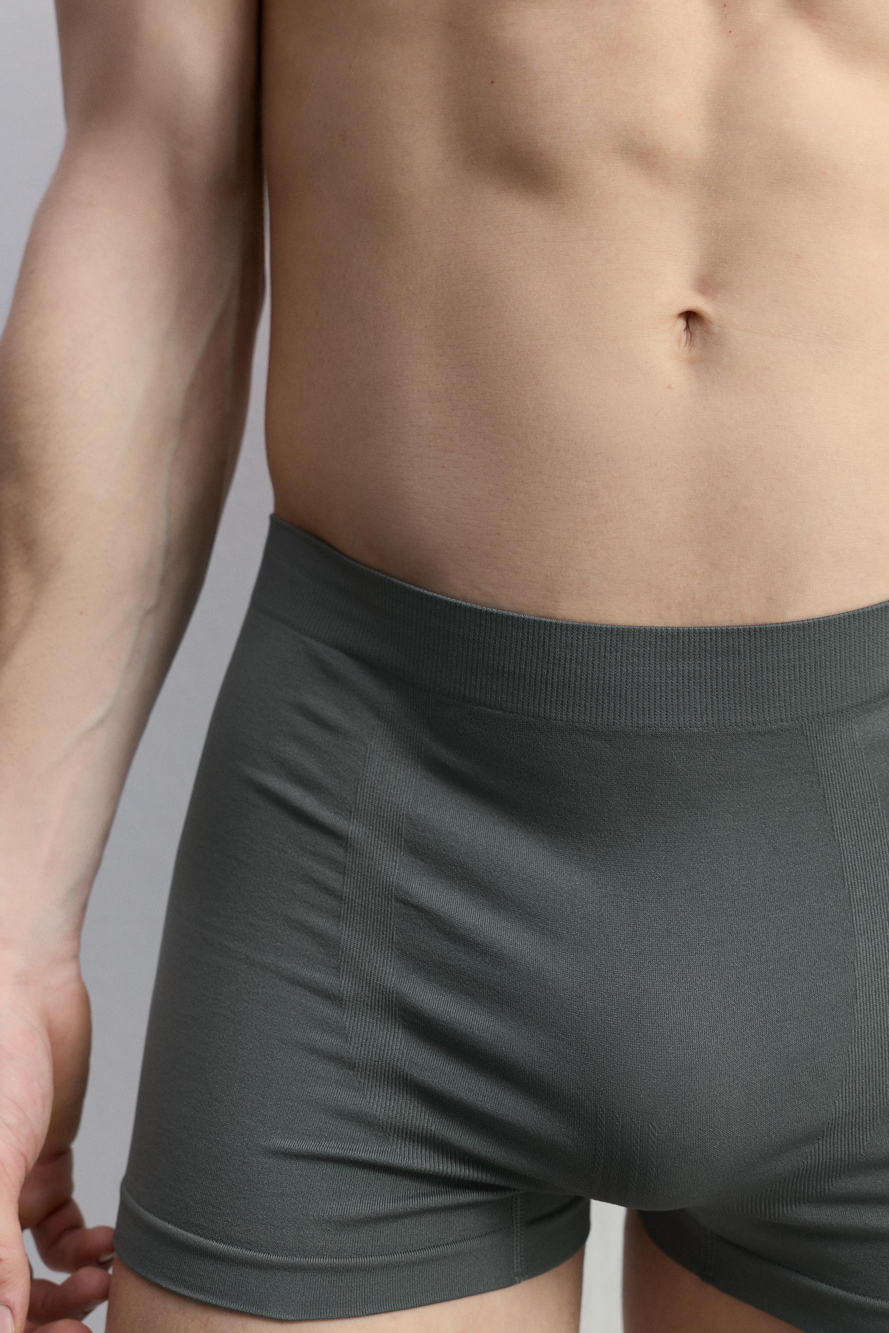 Pack of 3 seamless boxers — GREEN