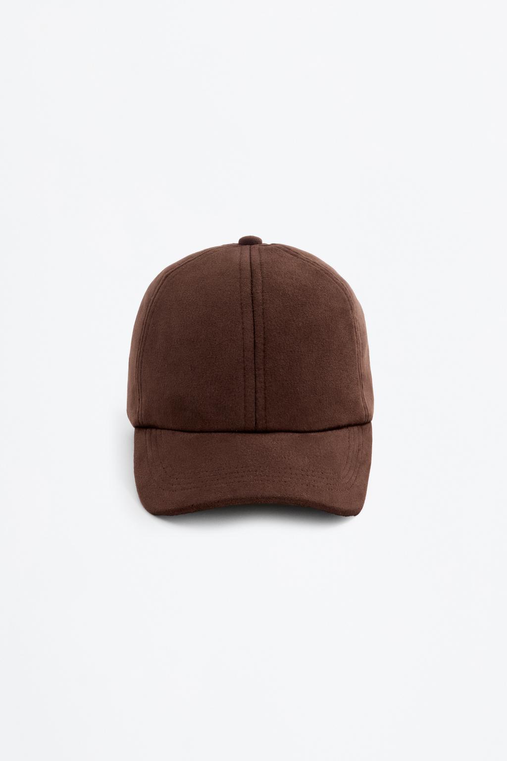 Faux suede cap
