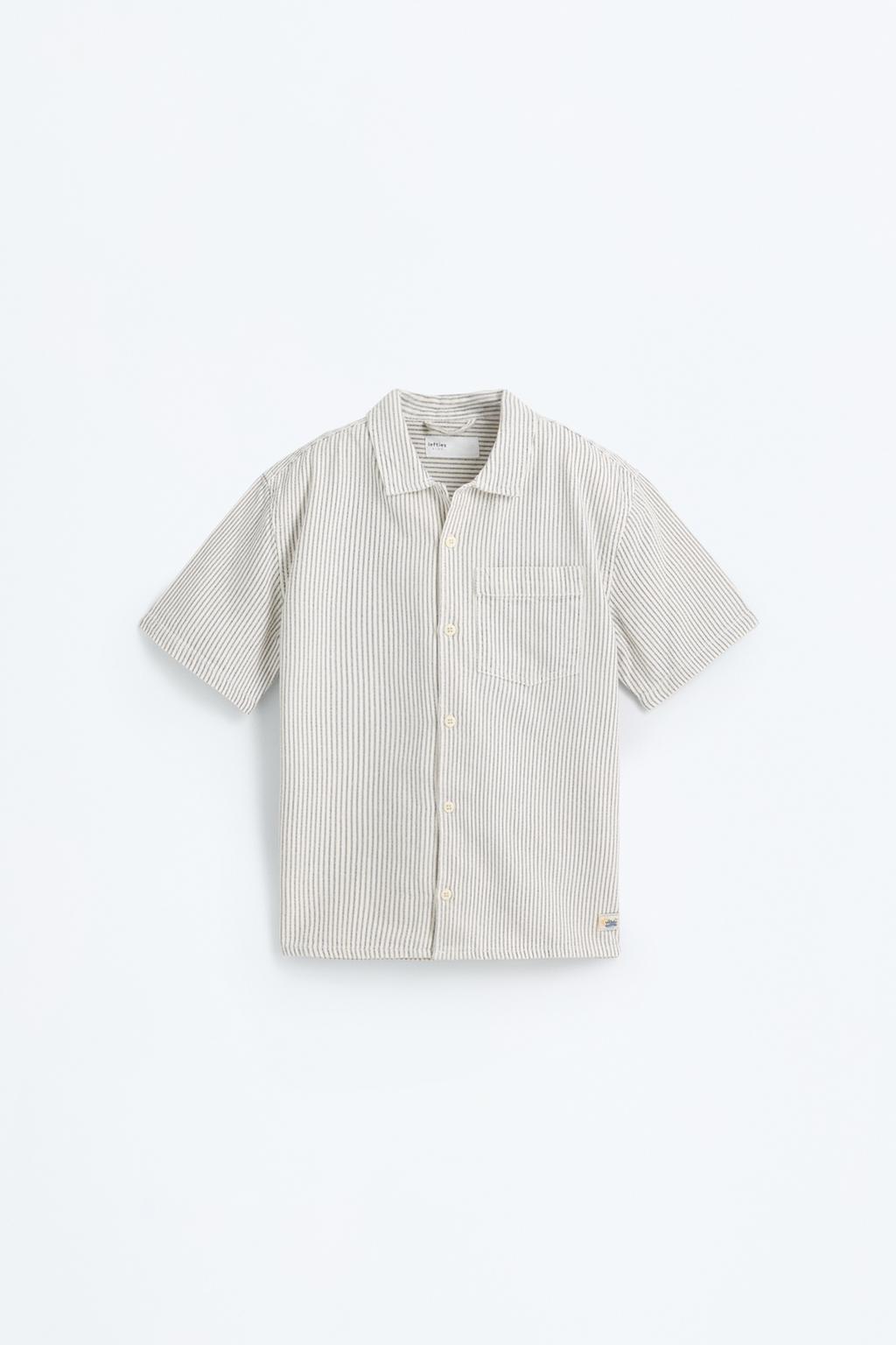 Camicia denim a righe