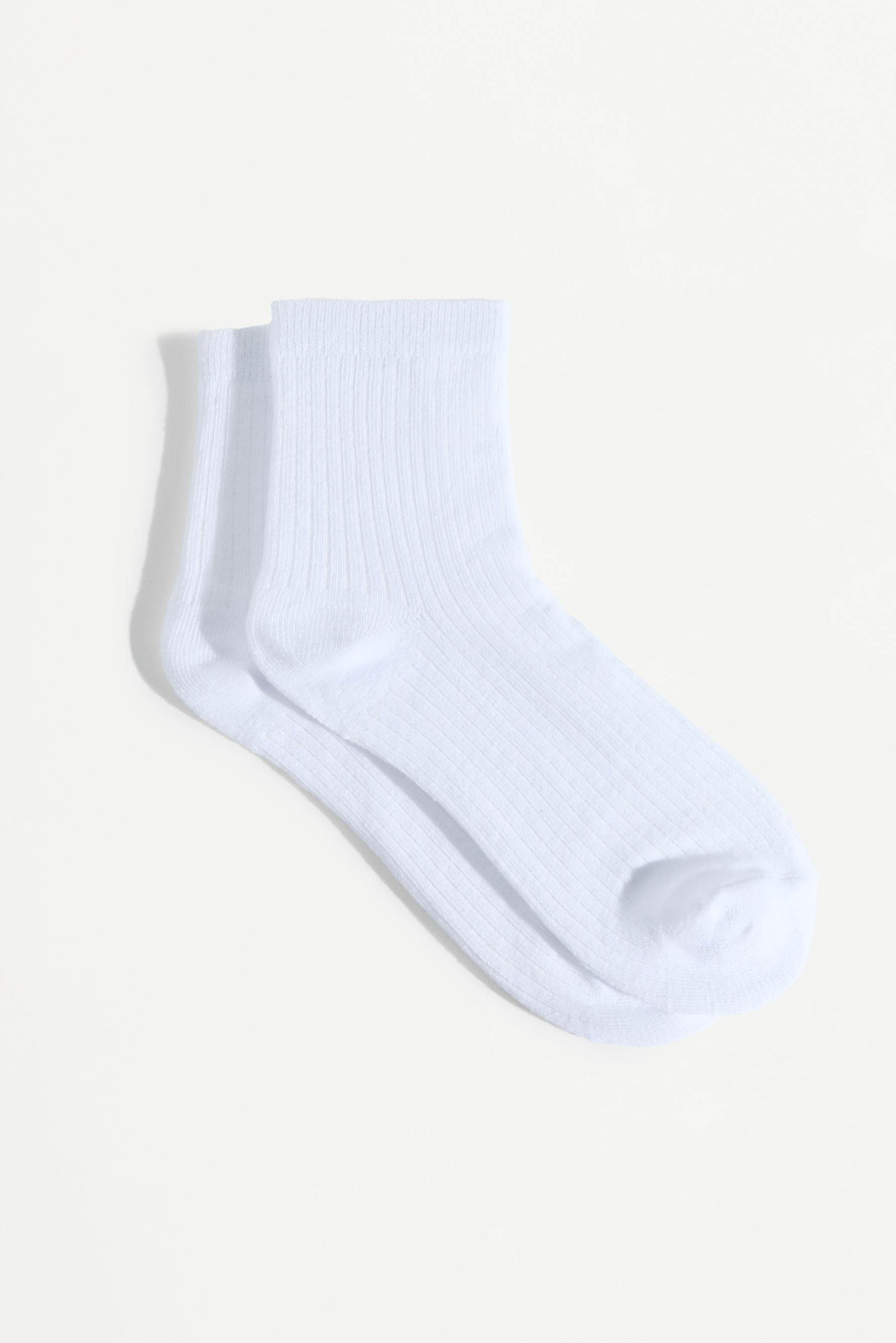 Short Socks (7-Pack) — WHITE