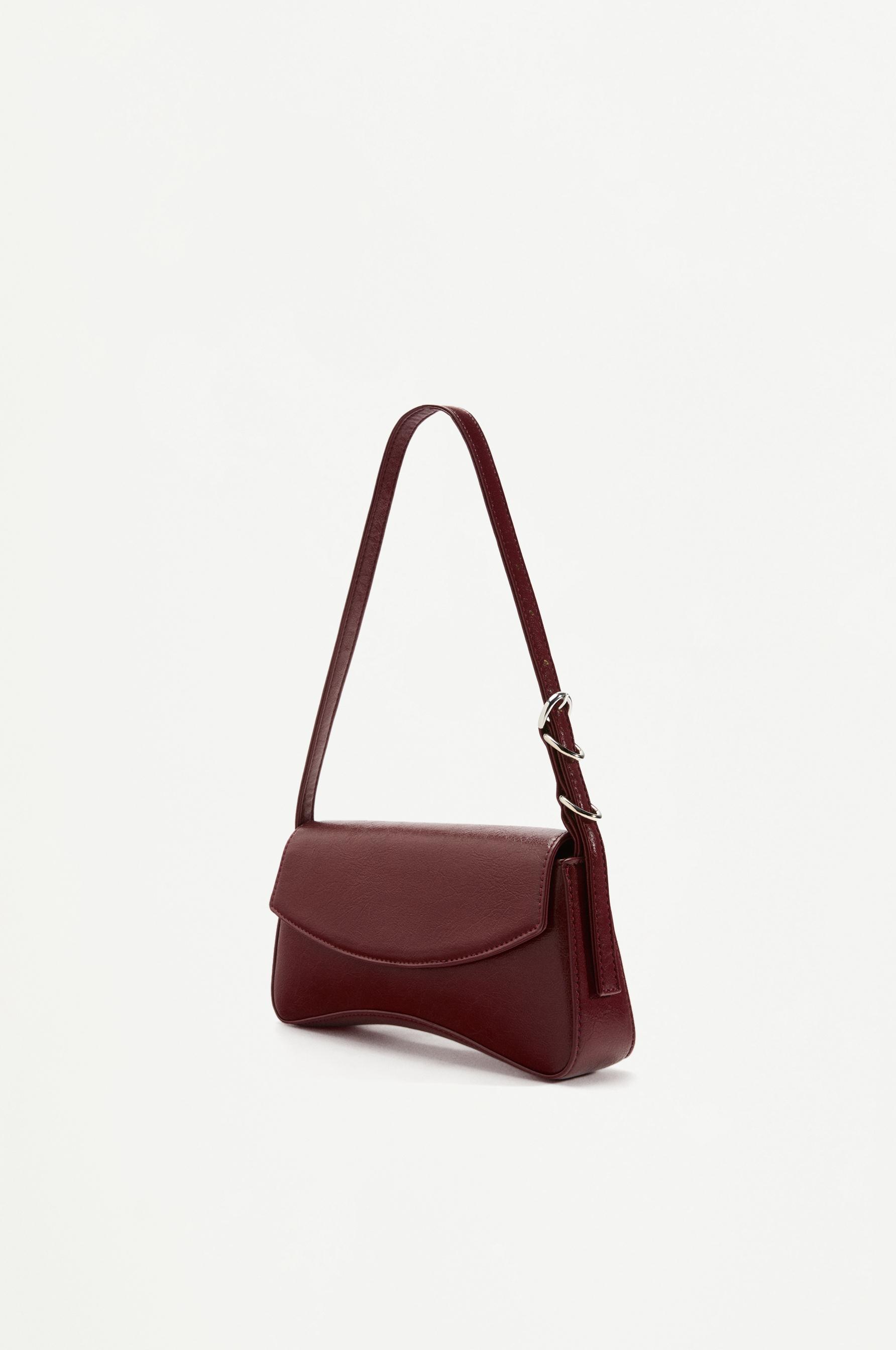 Flap shoulder bag — BURGUNDY