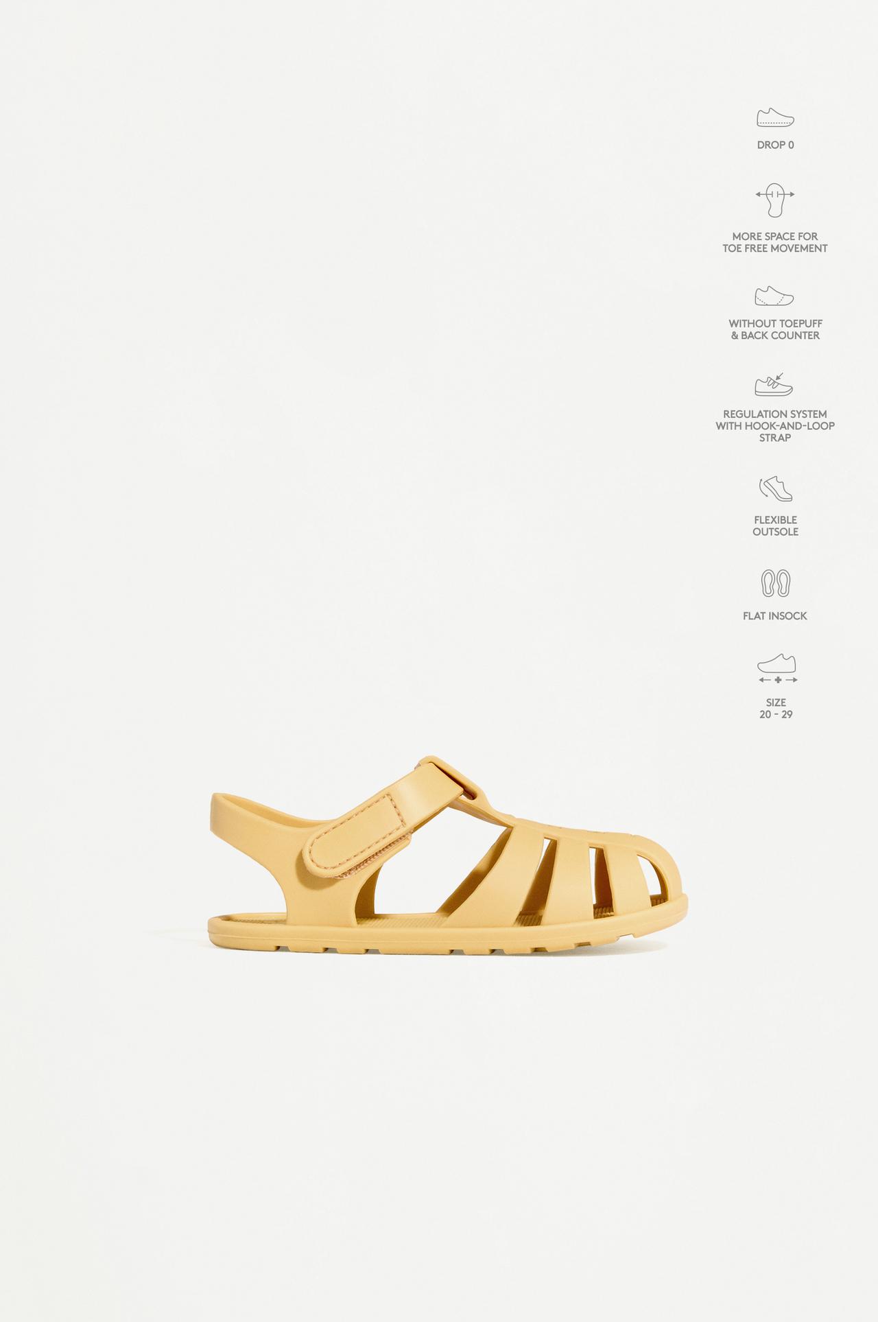 Barefoot cage sandals — MUSTARD