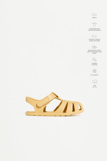 Barefoot cage sandals — MUSTARD 1