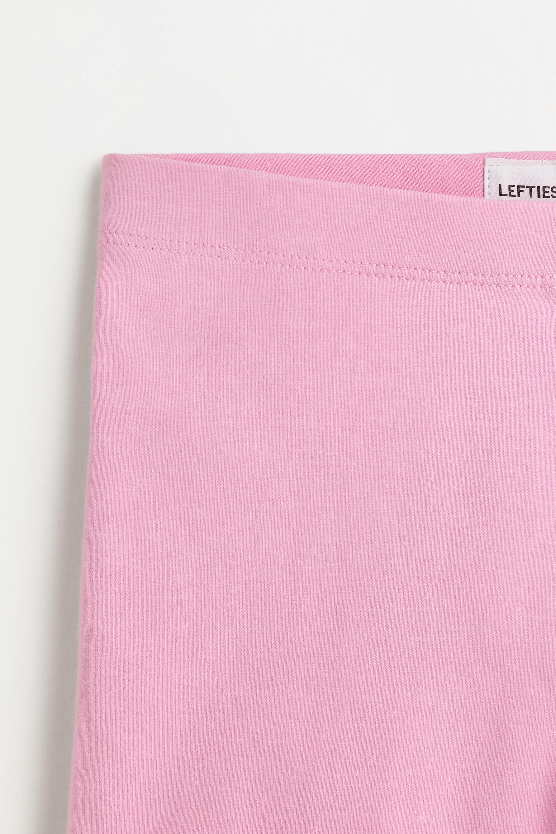 2-pack of plain short leggings — PINK