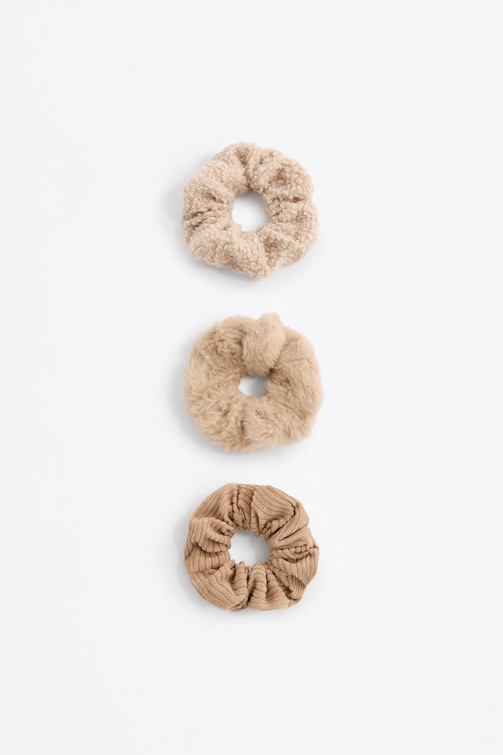Pack of 3 assorted scrunchies