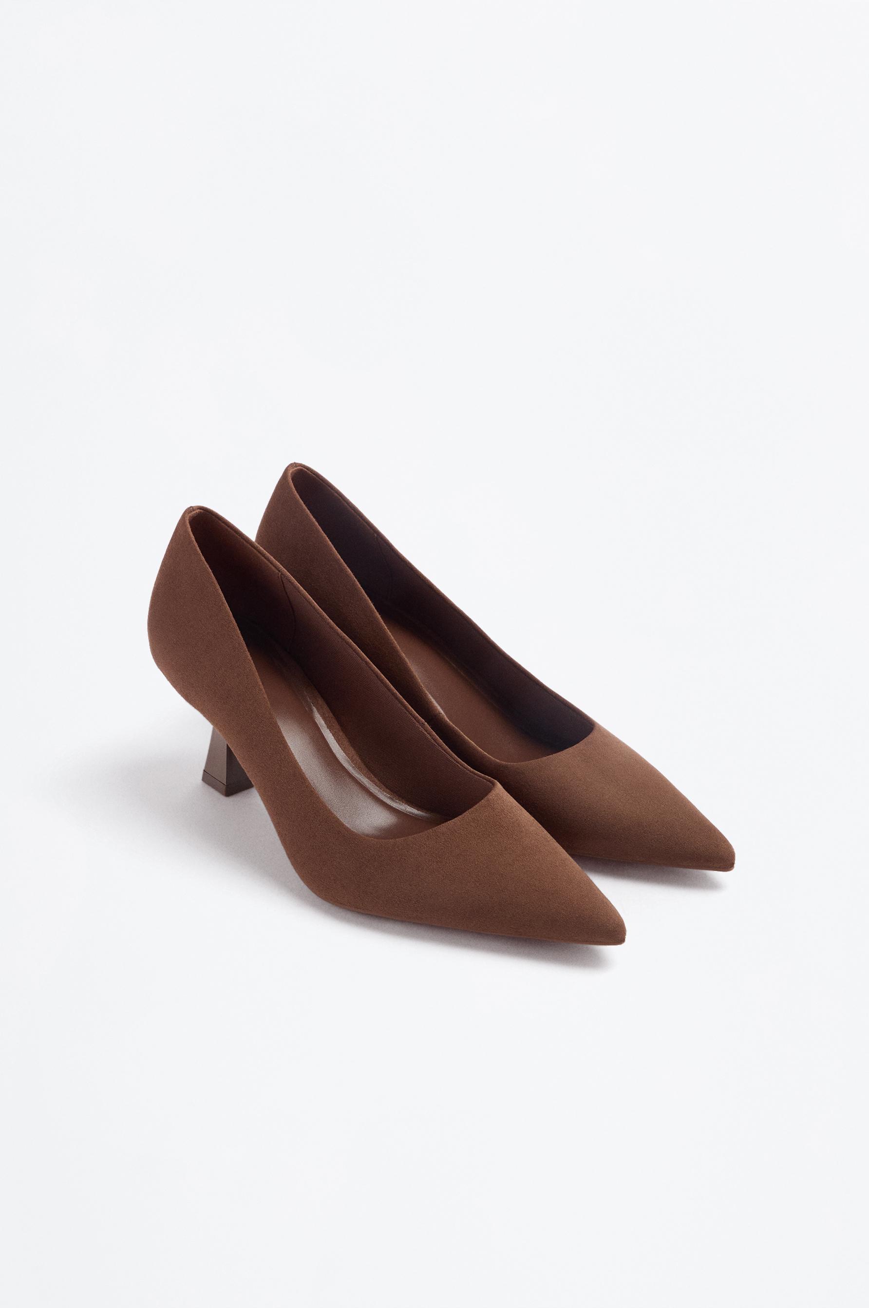 Lefties Kahverengi Lefties Minimal topuklu ayakkabı