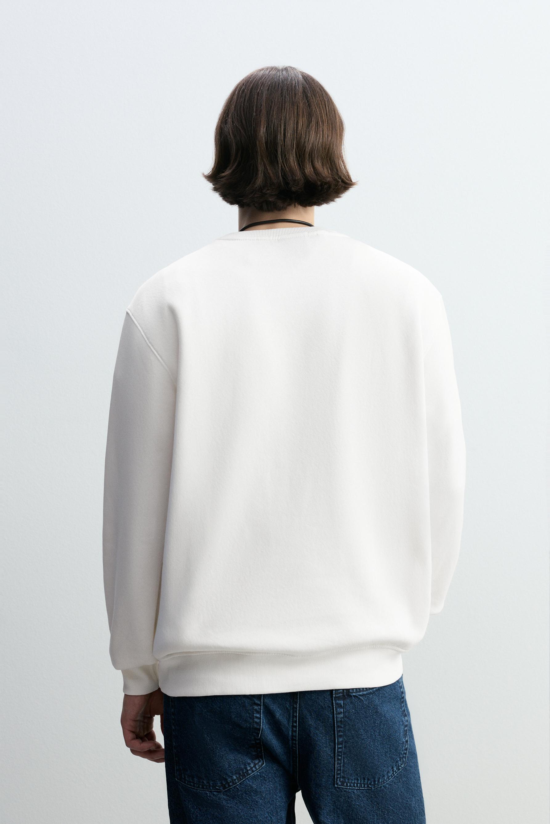 Basic sweatshirt — WHITE