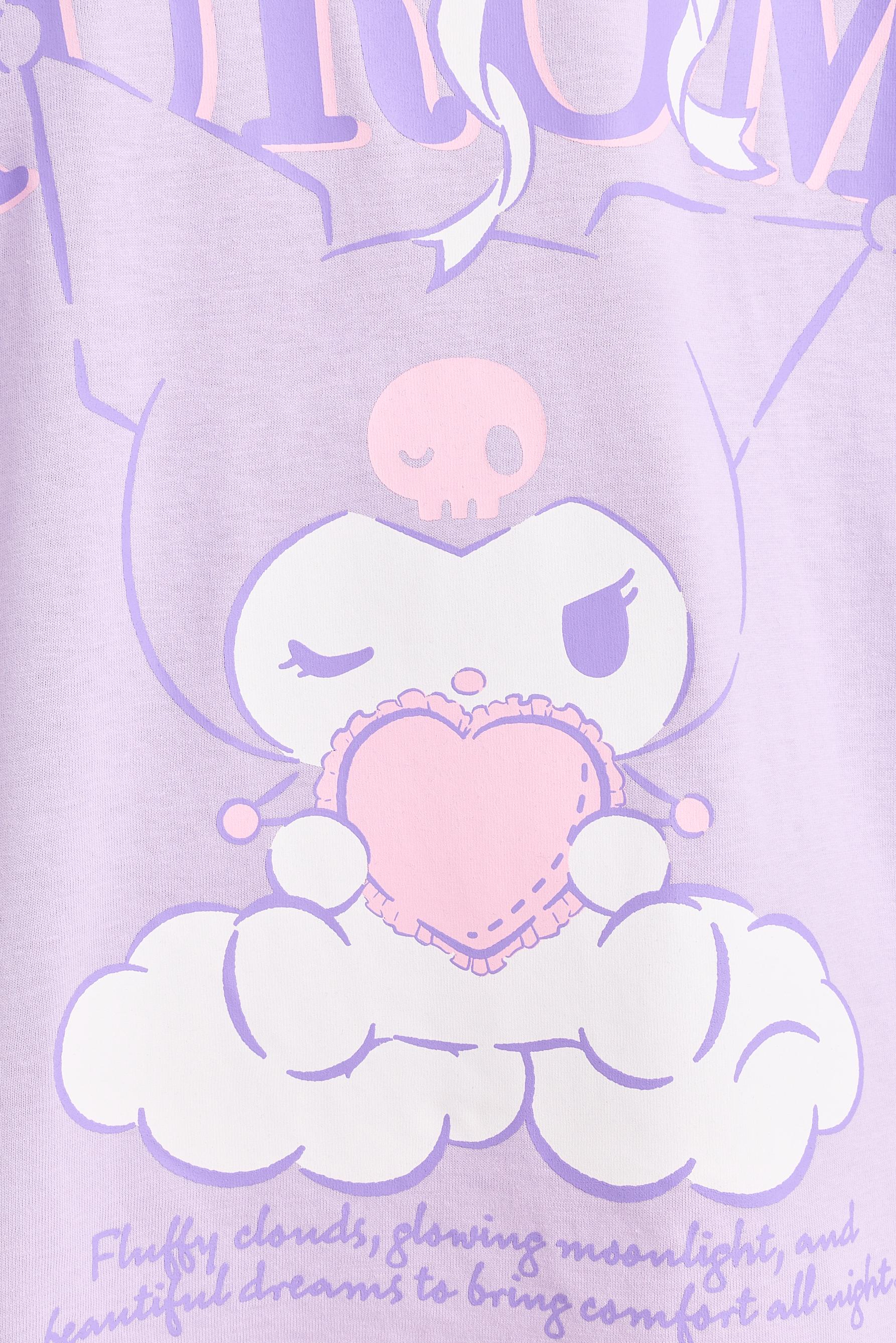 Kuromi ©SANRIO long pyjamas — PALE LILAC