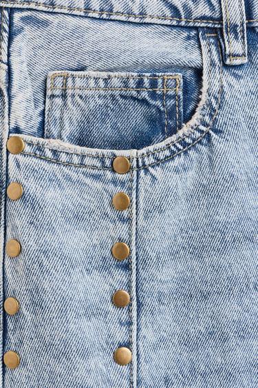 Studded baggy barrel jeans — INDIGO 7