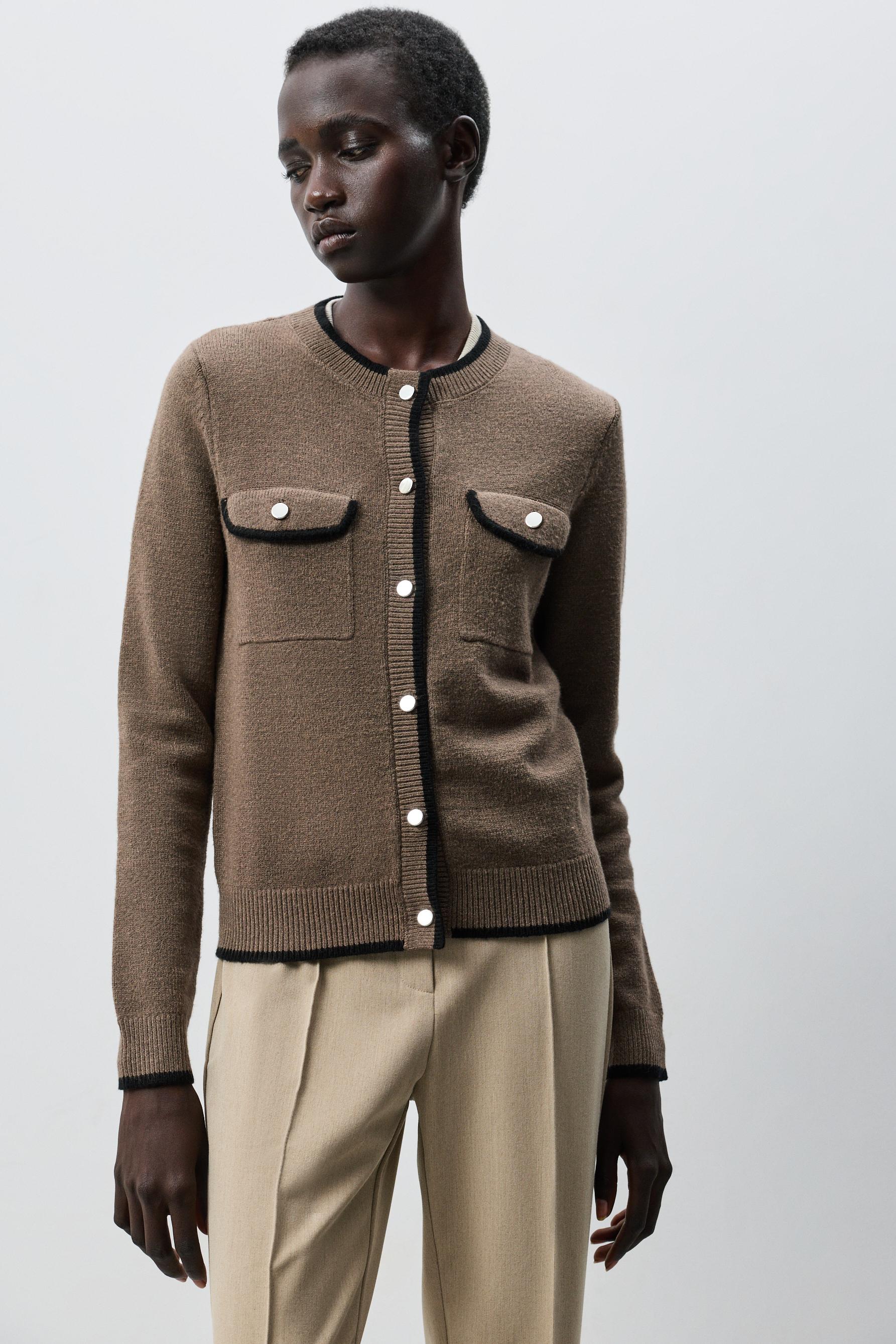 Chaqueta bolsillos contraste