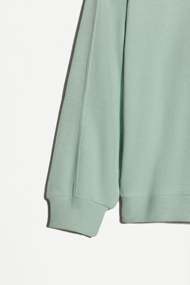 Pack of 4 plain plush sweatshirts — SURGICAL GREEN 4