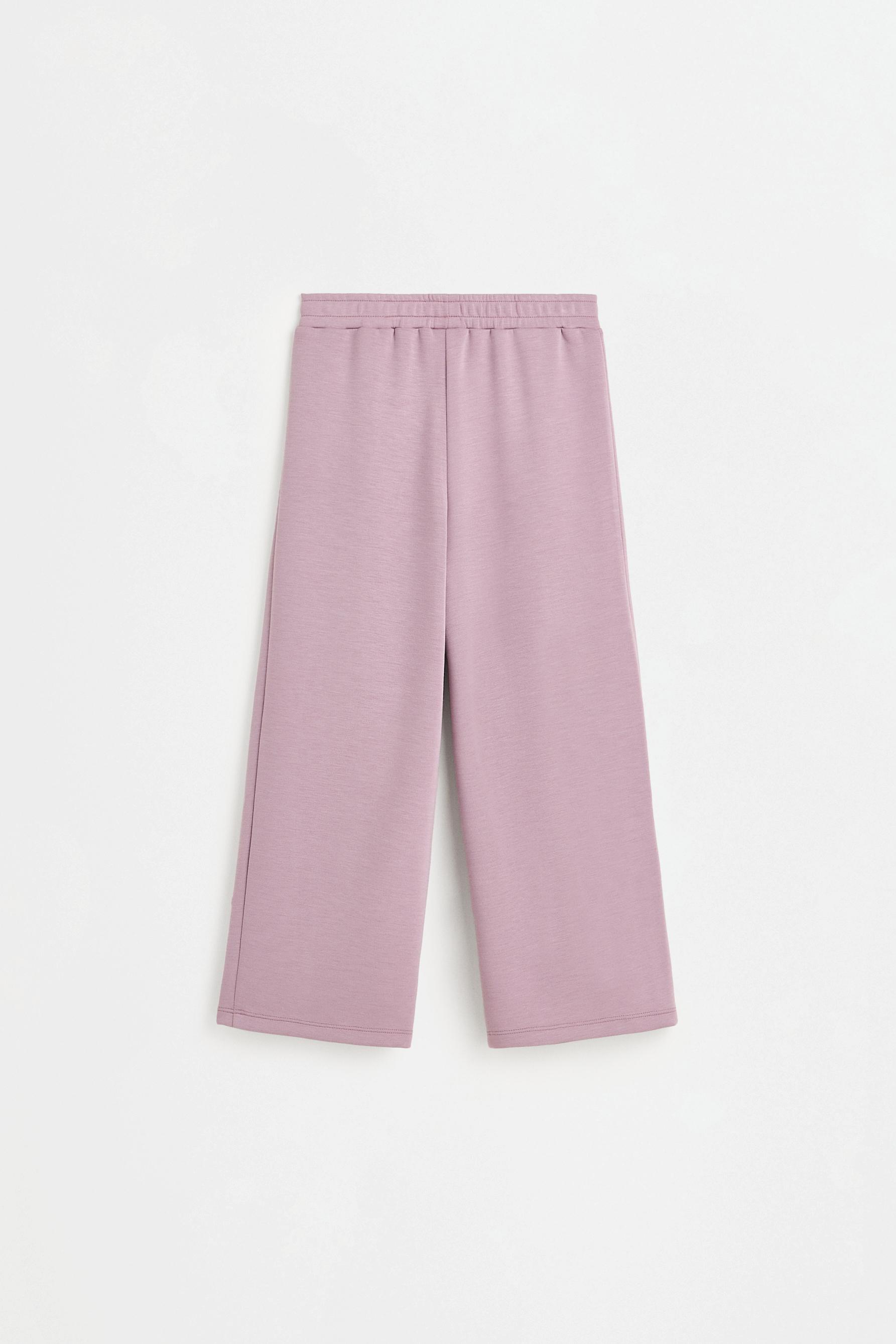 Pleated culottes — PURPLE