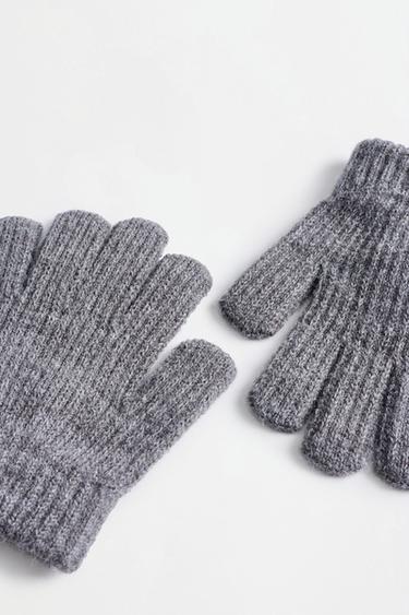Knit gloves — GREY 2