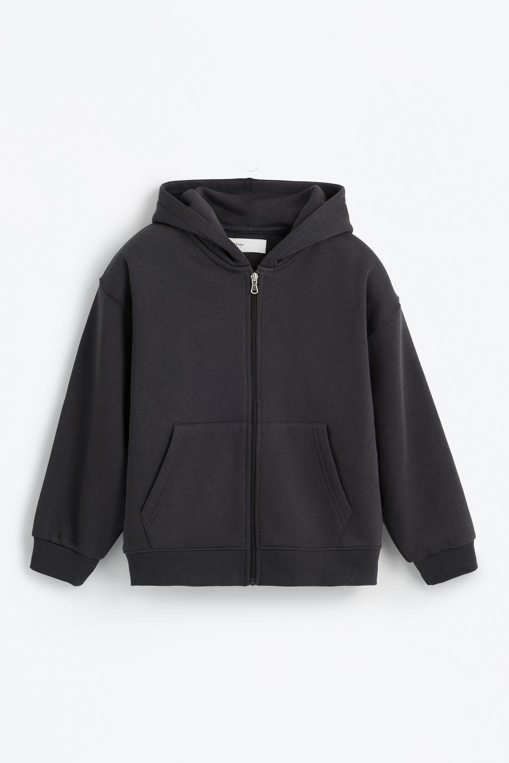 Plush hooded jacket