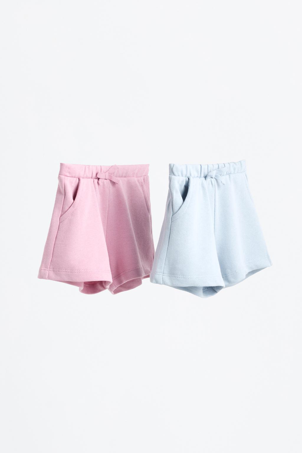 Conjunto de 2 calções lisos