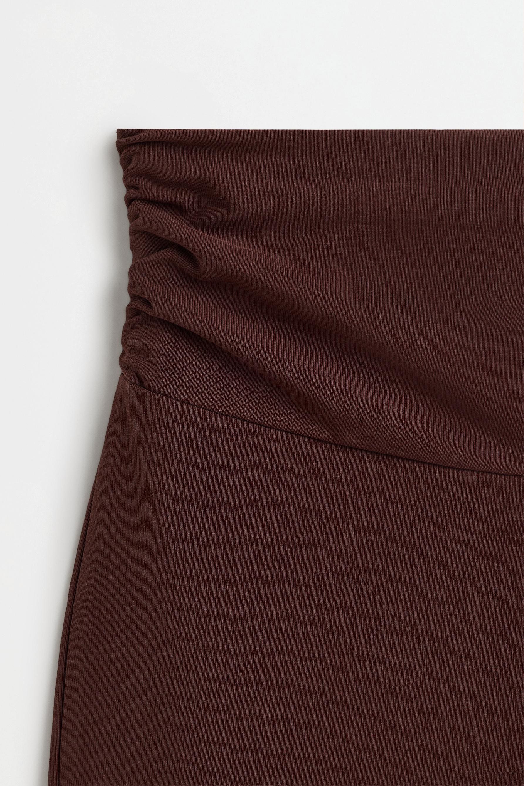Ruched waist leggings — CHOCOLATE