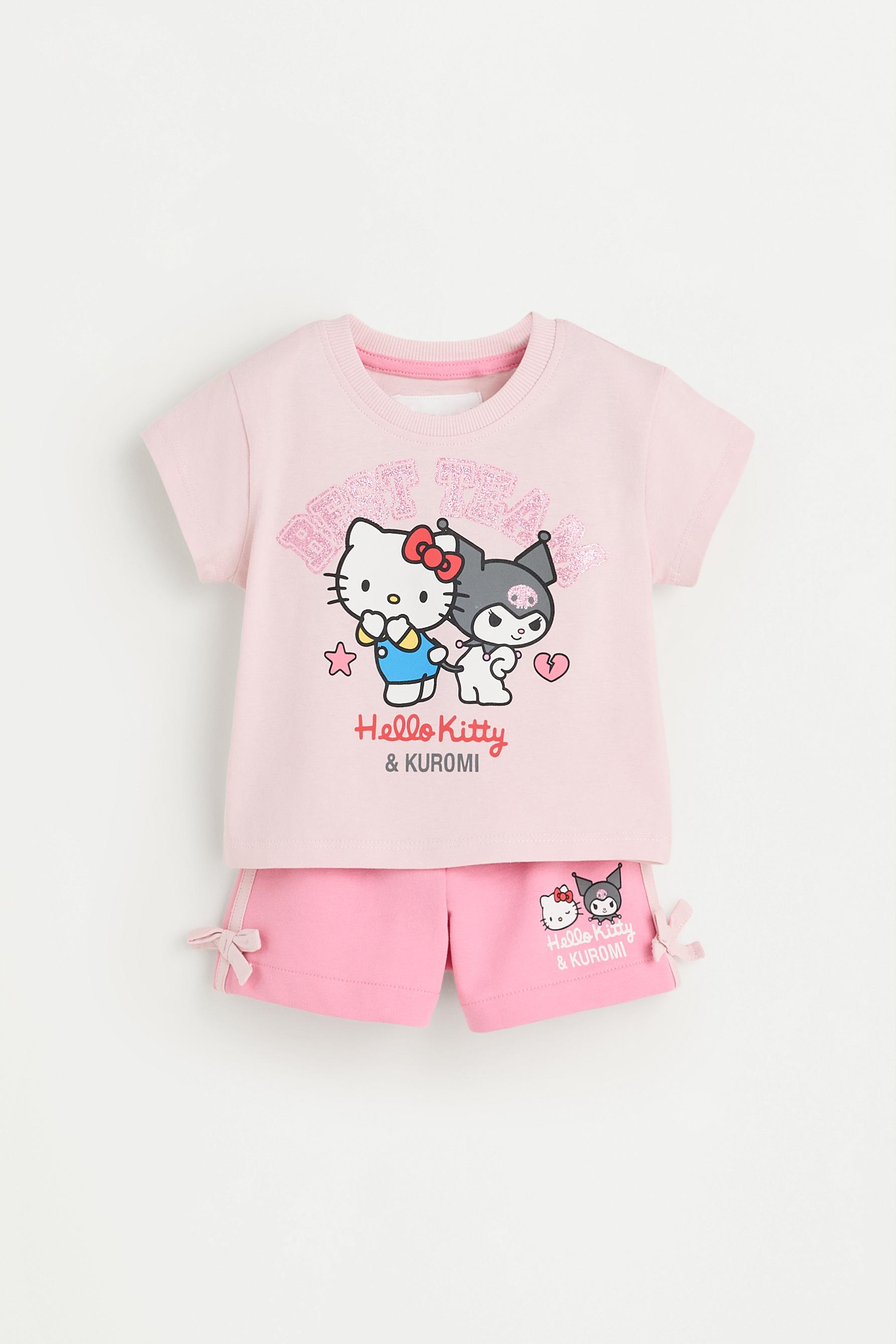 Set Hello Kitty & Kuromi ©SANRIO camiseta y short - Tops
