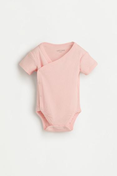 Pack of 2 ribbed crossover bodysuits — PINK 2