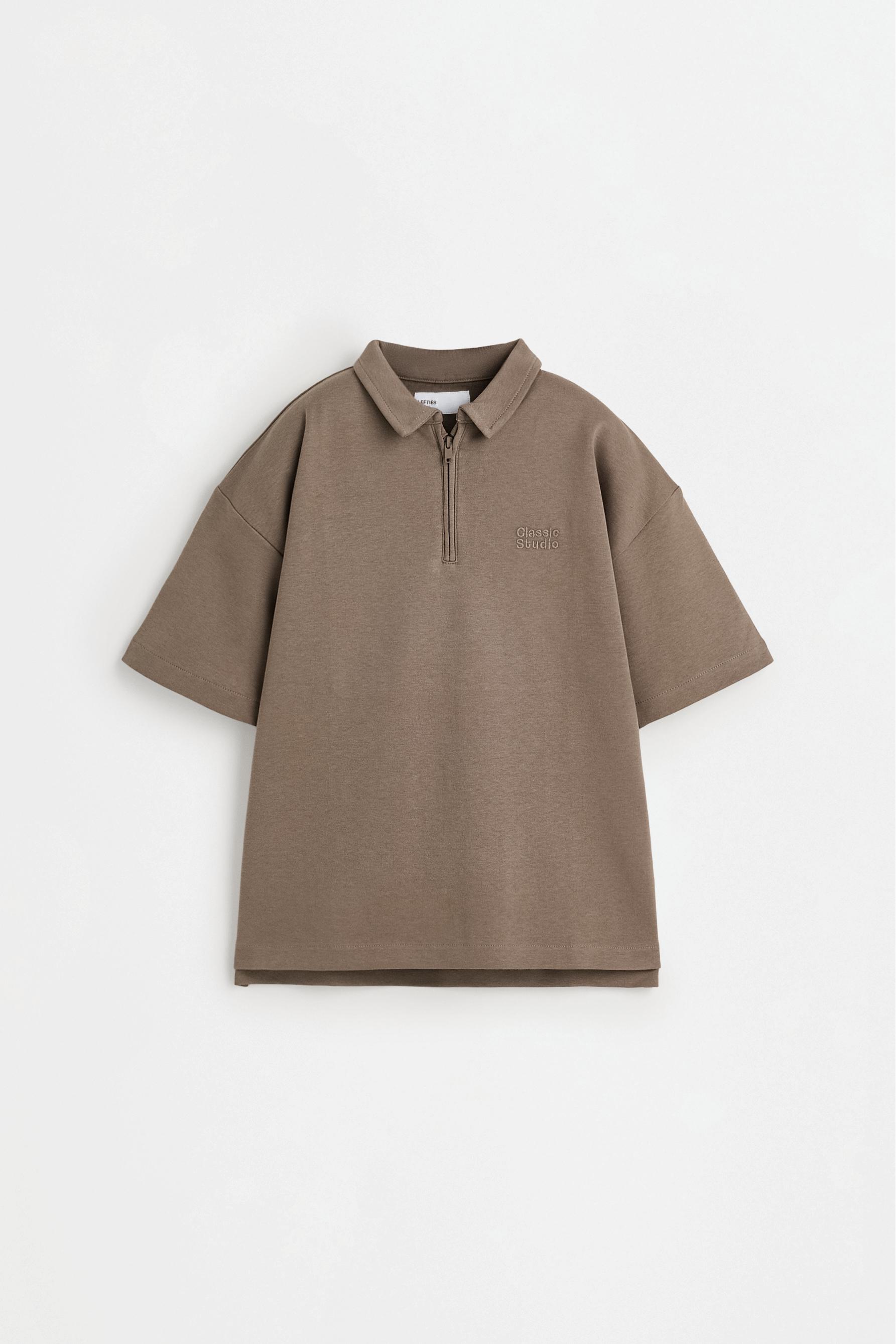 Interlock polo shirt — OCHRE
