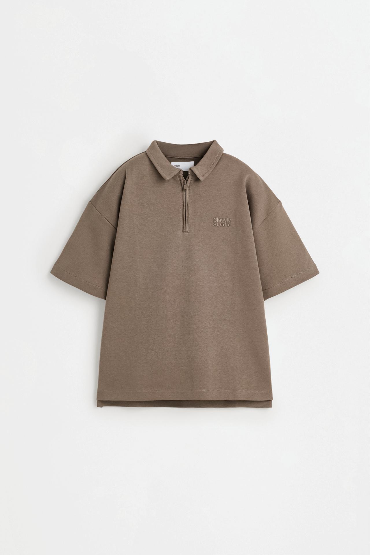 Interlock polo shirt — OCHRE