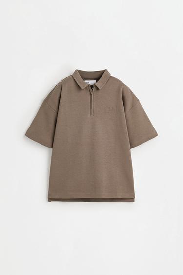 Interlock polo shirt — OCHRE 1