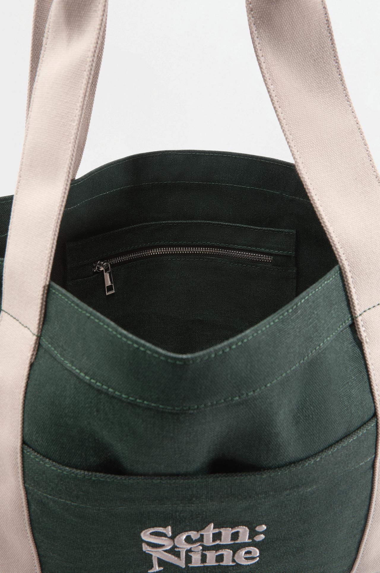 Canvas tote bag — GREEN
