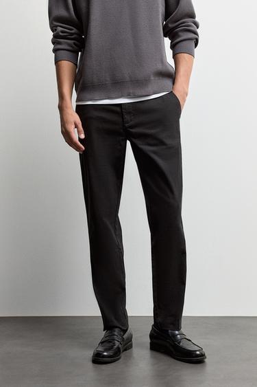 Slim fit chino trousers — BLACK 2