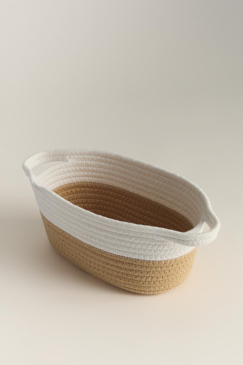Cesta ovalada asas 34 x 19 x 12 cm