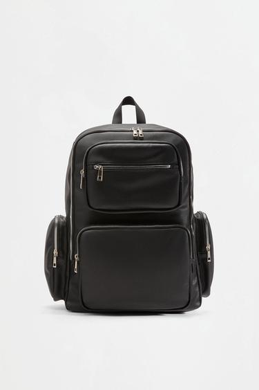 Multi-pocket backpack — BLACK 1