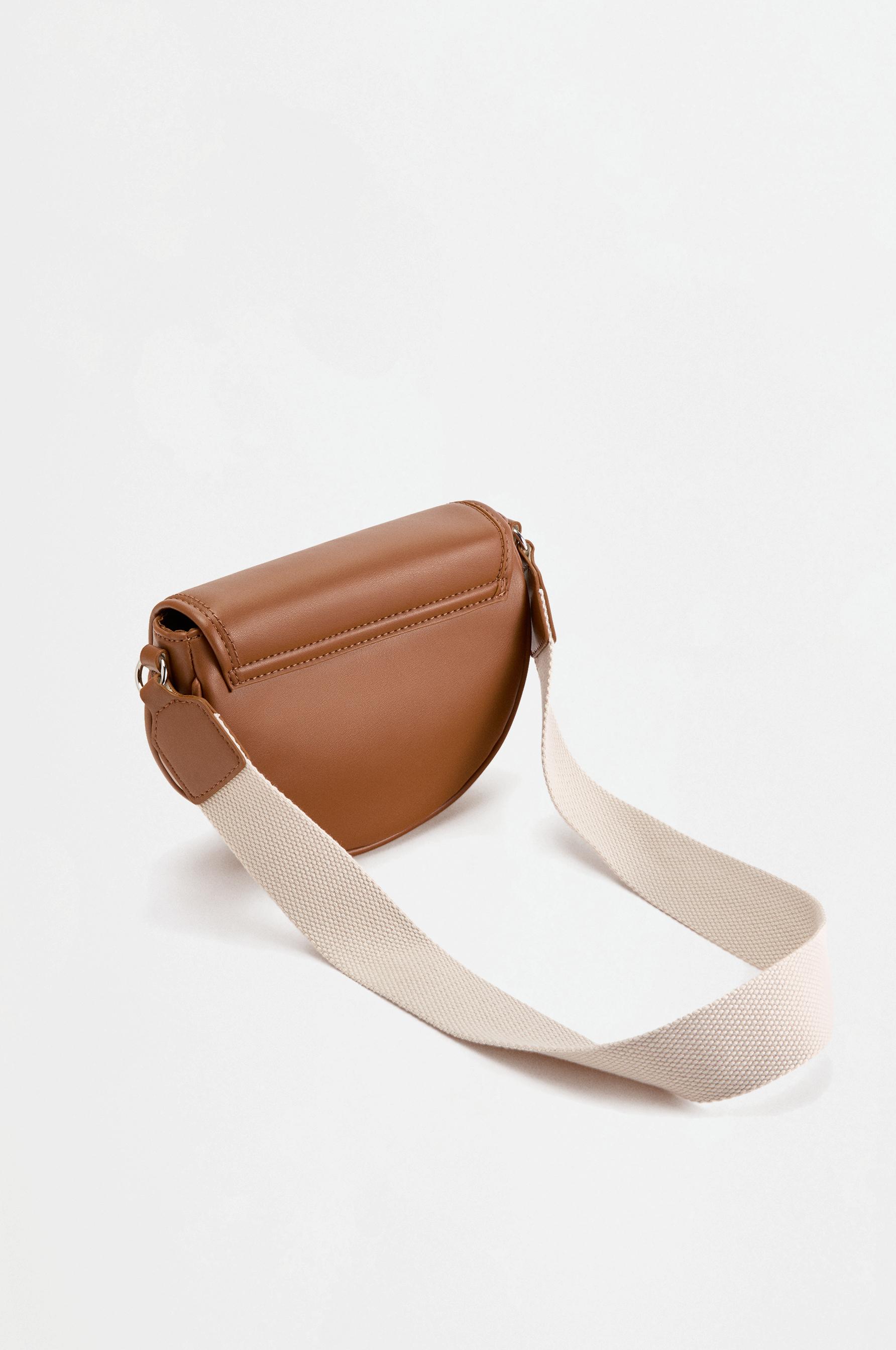 Flap crossbody bag — BROWN