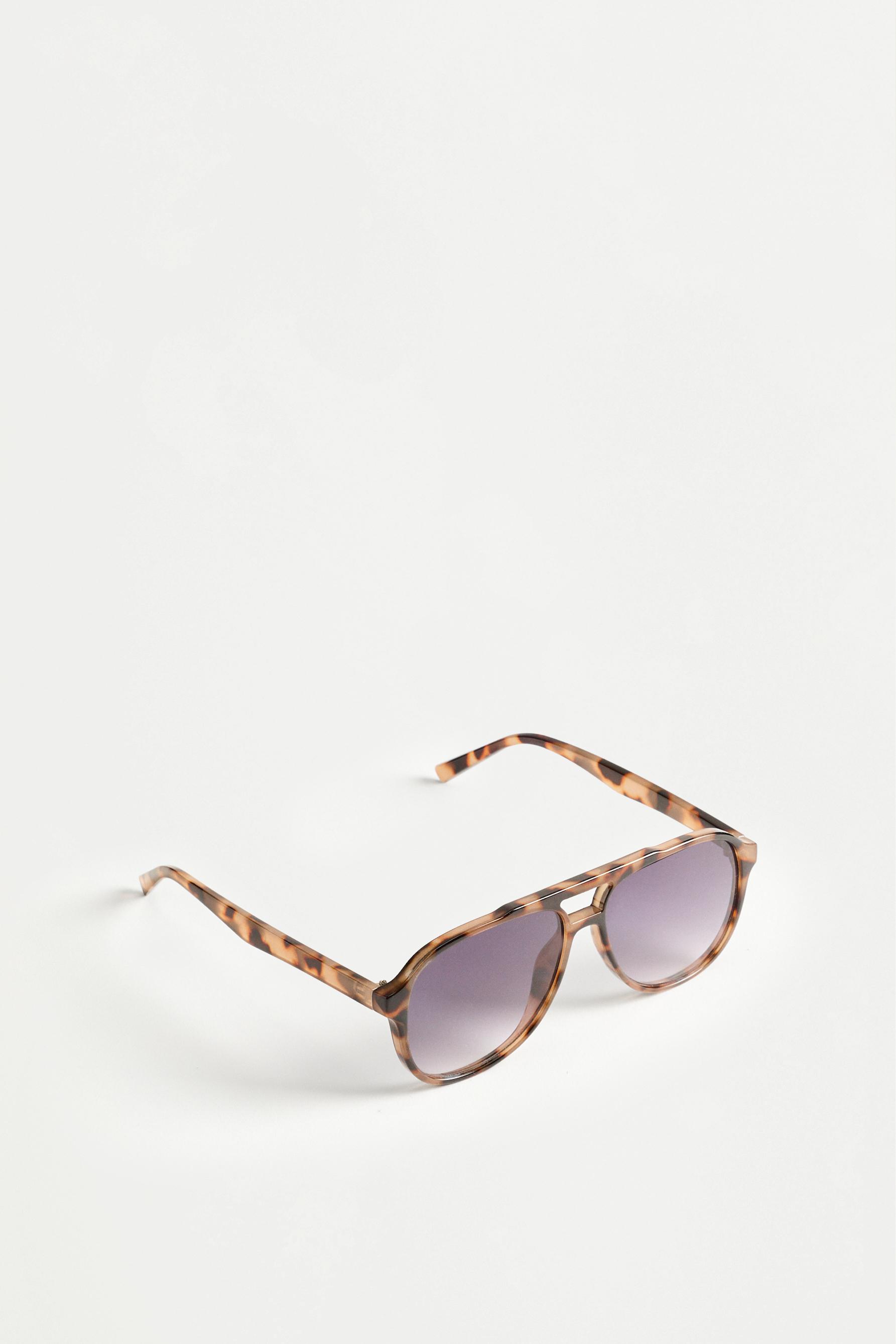 Tortoiseshell aviator sunglasses — TORTOISESHELL