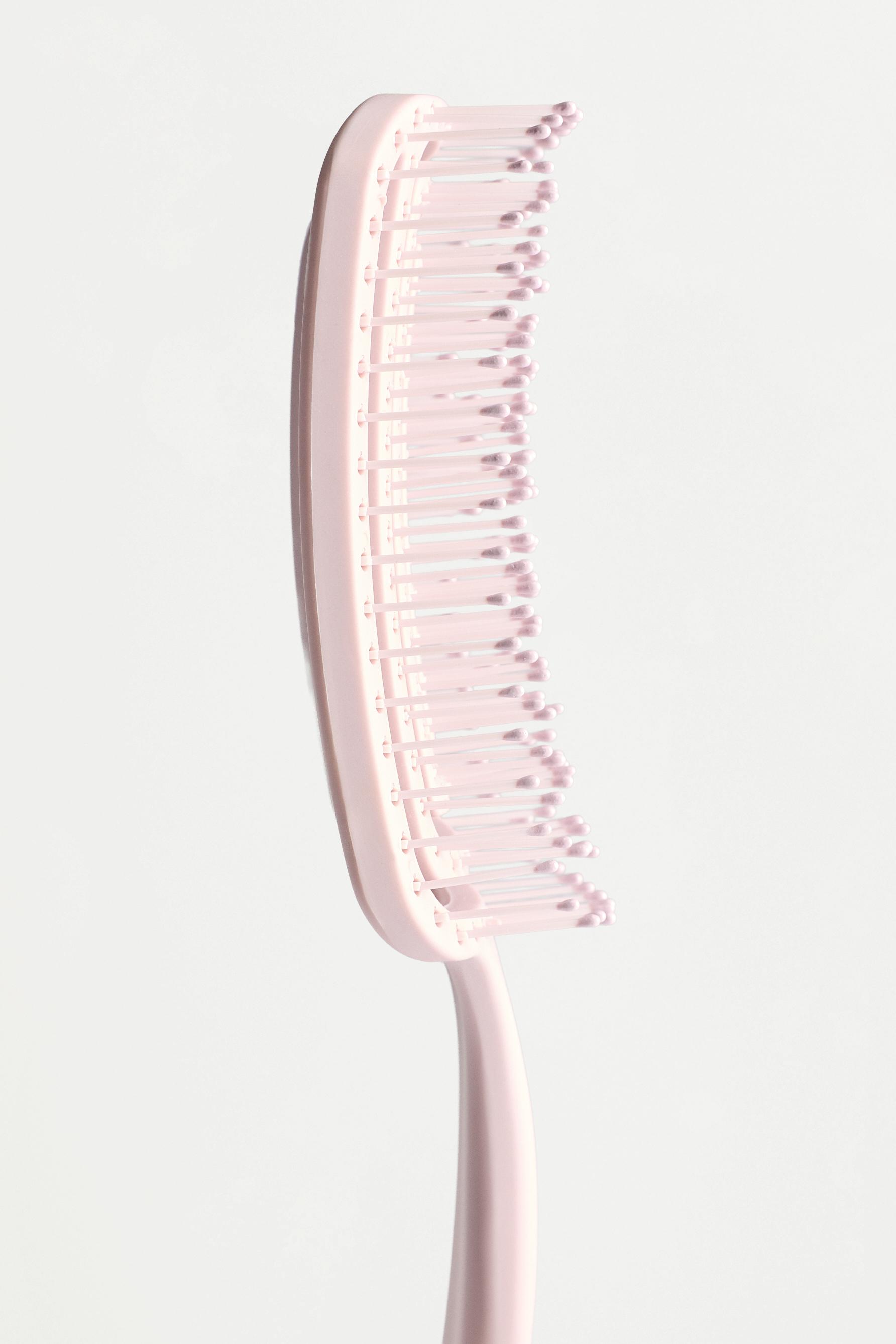 Square vented hair brush — CHALK PINK
