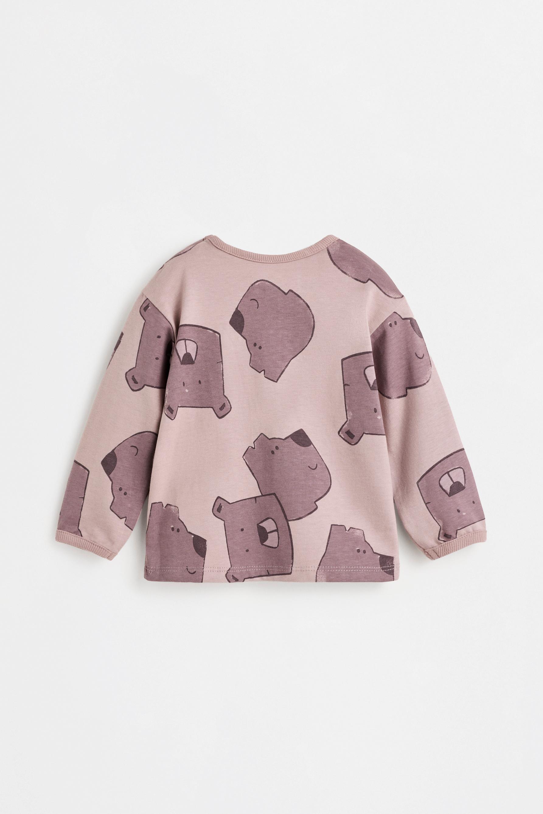 Bear print co-ord — MAUVE