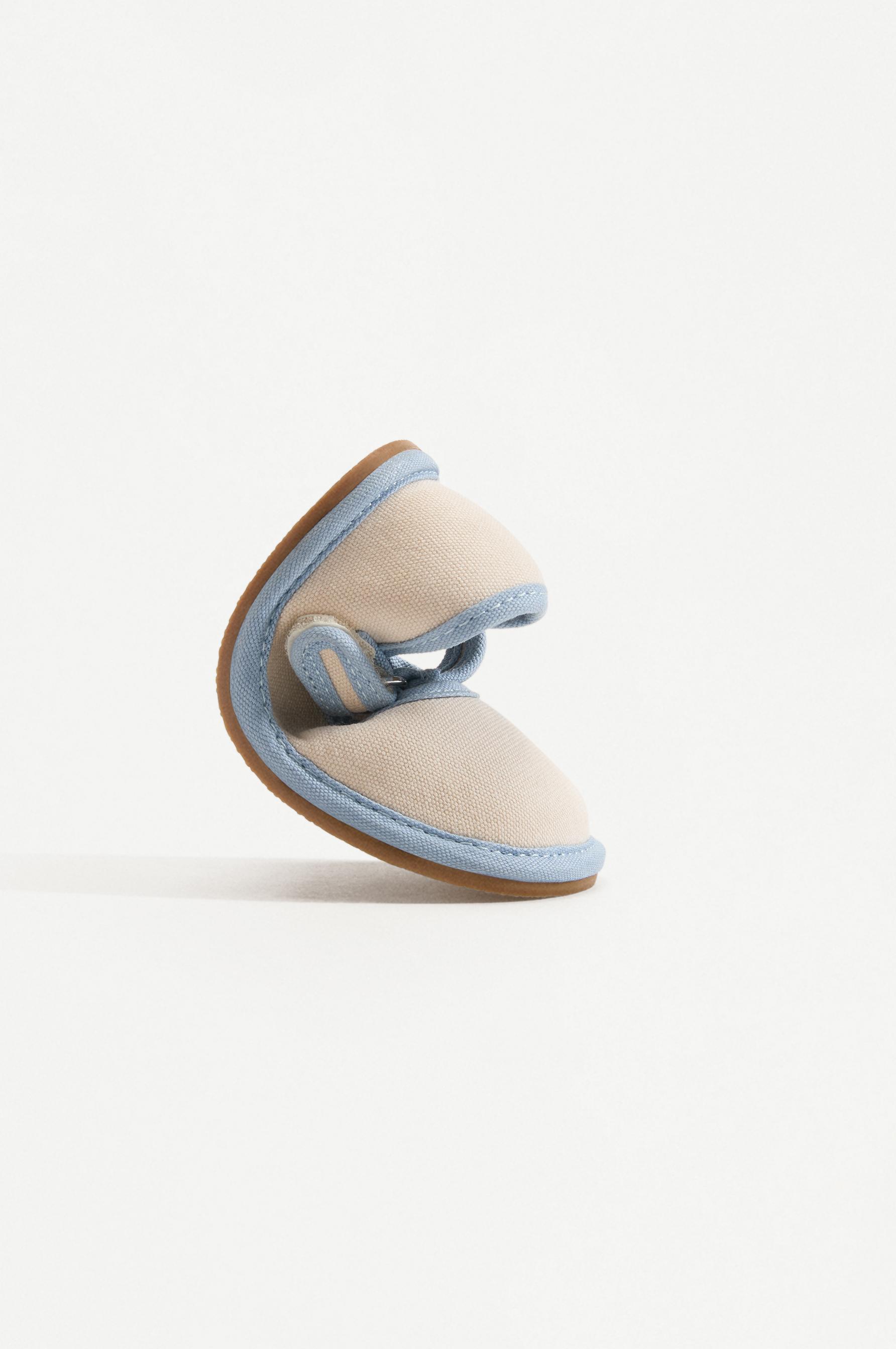 BAREFOOT MARY JANE FLATS — ECRU