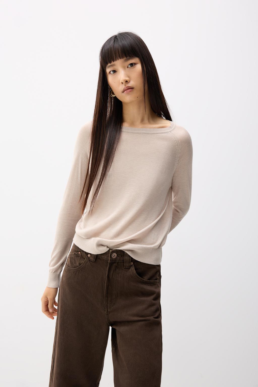 Basic fine knit sweater